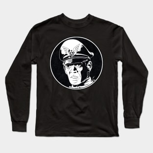 BISON - Street Fighter (Circle Black and White) Long Sleeve T-Shirt